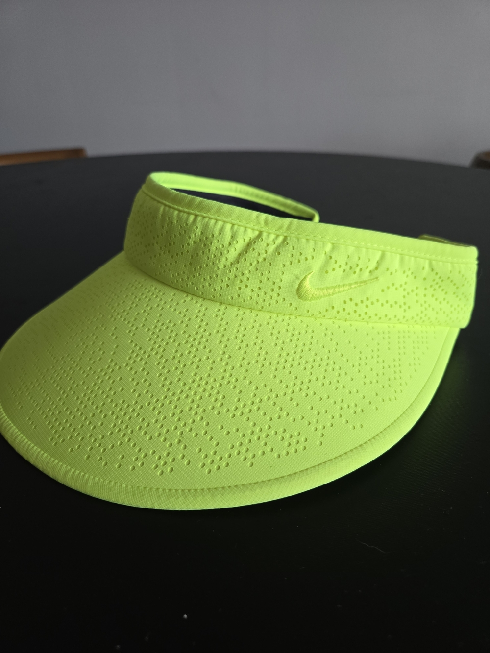 Nike Golf Perforated Tour Visor Neon Volt Yellow Adjustable Strapback Hat